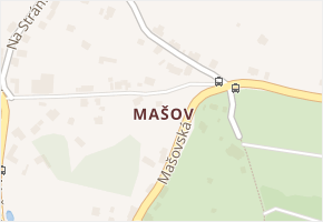 Mašov v obci Turnov - mapa části obce