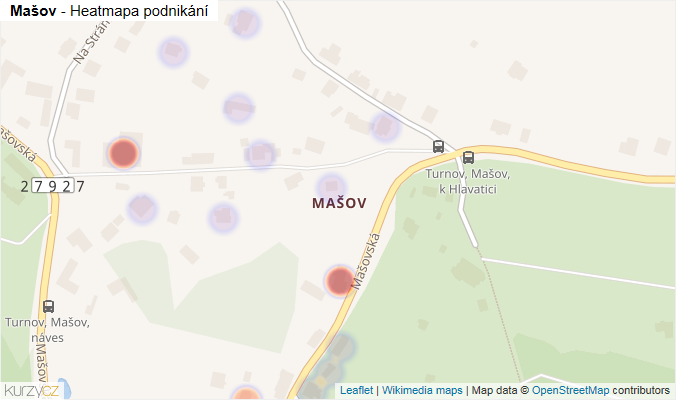 Mapa Mašov - Firmy v části obce.