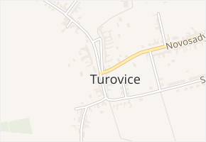 Turovice v obci Turovice - mapa části obce
