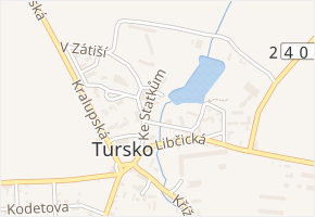 U Rybníka v obci Tursko - mapa ulice