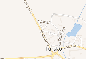 V Zátiší v obci Tursko - mapa ulice