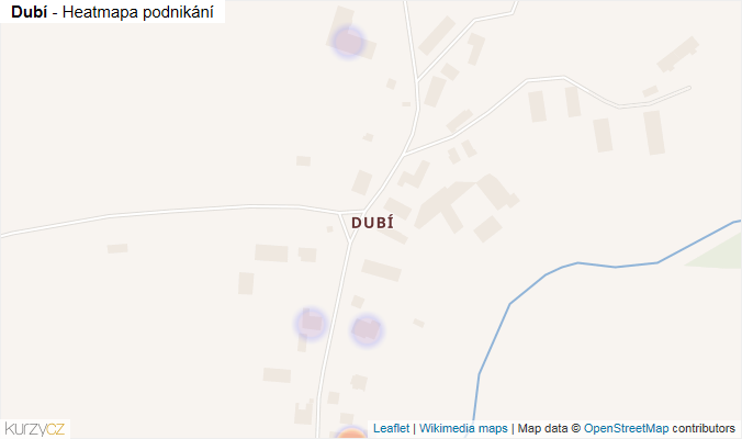 Mapa Dubí - Firmy v části obce.