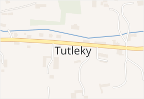 Tutleky v obci Tutleky - mapa části obce