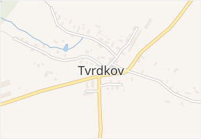 Tvrdkov v obci Tvrdkov - mapa části obce