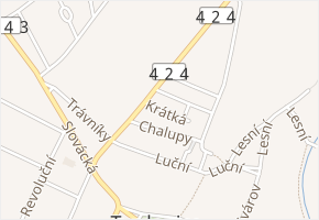 Krátká v obci Tvrdonice - mapa ulice