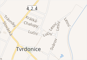 Na Kopečku v obci Tvrdonice - mapa ulice