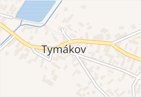 Tymákov v obci Tymákov - mapa části obce