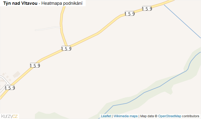 Mapa Týn nad Vltavou - Firmy v obci.