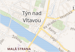 Děkanská v obci Týn nad Vltavou - mapa ulice