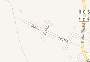 Ječná v obci Týn nad Vltavou - mapa ulice