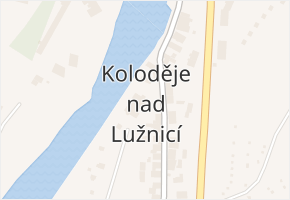 Koloděje nad Lužnicí v obci Týn nad Vltavou - mapa části obce