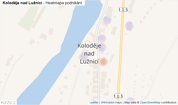 Mapa Koloděje nad Lužnicí - Firmy v části obce.