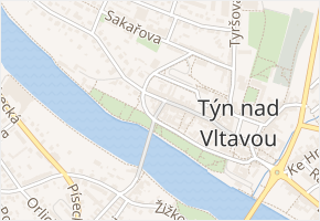 Mostecká v obci Týn nad Vltavou - mapa ulice