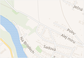 Pod prachárnou v obci Týn nad Vltavou - mapa ulice