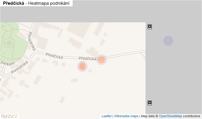 Mapa Předčická - Firmy v ulici.