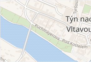 Puchmayerova v obci Týn nad Vltavou - mapa ulice