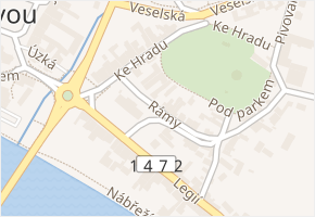 Rámy v obci Týn nad Vltavou - mapa ulice