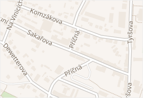 Sakařova v obci Týn nad Vltavou - mapa ulice
