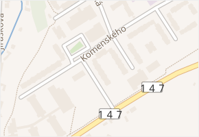 U zastávky v obci Týn nad Vltavou - mapa ulice