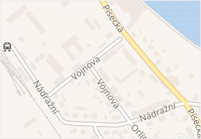 Vojnova v obci Týn nad Vltavou - mapa ulice