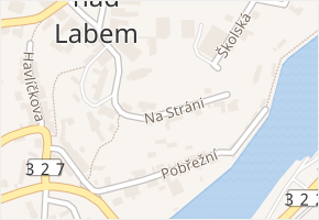 Na Stráni v obci Týnec nad Labem - mapa ulice