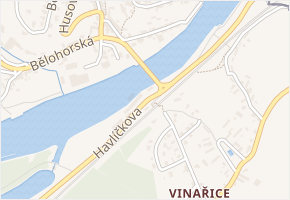 U Dráhy v obci Týnec nad Labem - mapa ulice