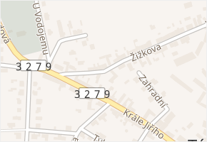 Žižkova v obci Týnec nad Labem - mapa ulice