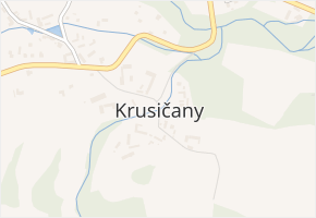 Krusičany v obci Týnec nad Sázavou - mapa části obce
