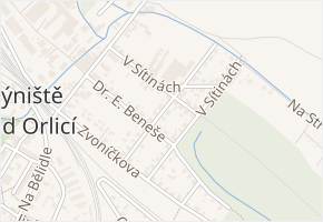Čelakovského v obci Týniště nad Orlicí - mapa ulice