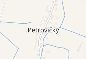 Petrovičky v obci Týniště nad Orlicí - mapa části obce