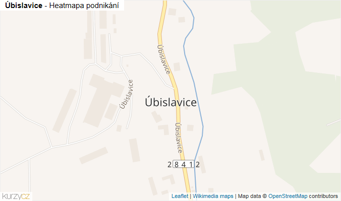 Mapa Úbislavice - Firmy v části obce.