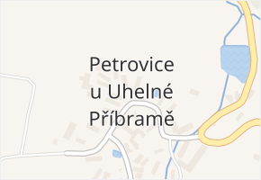 Petrovice u Uhelné Příbramě v obci Uhelná Příbram - mapa části obce