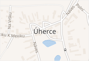 Úherce v obci Úherce - mapa části obce