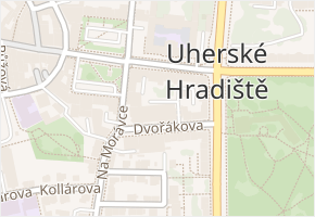 Dvořákova v obci Uherské Hradiště - mapa ulice