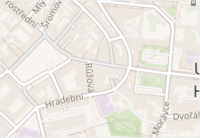 Havlíčkova v obci Uherské Hradiště - mapa ulice