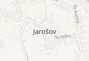 Jarošov v obci Uherské Hradiště - mapa části obce