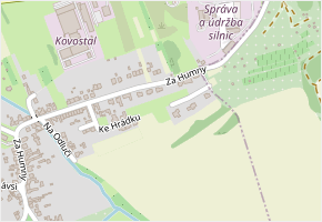 Ke Hrádku v obci Uherské Hradiště - mapa ulice