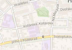 Kollárova v obci Uherské Hradiště - mapa ulice
