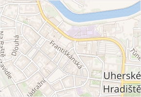 Krátká v obci Uherské Hradiště - mapa ulice