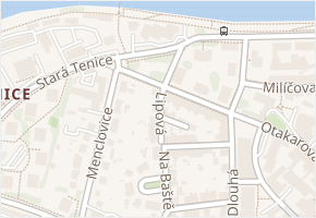 Lipová v obci Uherské Hradiště - mapa ulice