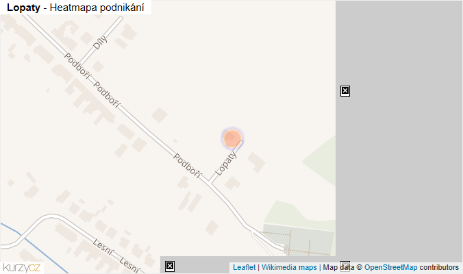 Mapa Lopaty - Firmy v ulici.