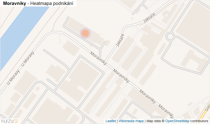 Mapa Moravníky - Firmy v ulici.