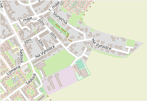 Na Hřebínku v obci Uherské Hradiště - mapa ulice