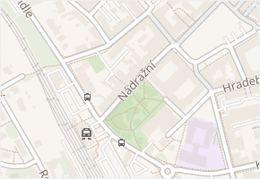 Nádražní v obci Uherské Hradiště - mapa ulice