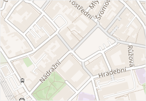 Protzkarova v obci Uherské Hradiště - mapa ulice