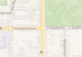 Svatoplukova v obci Uherské Hradiště - mapa ulice