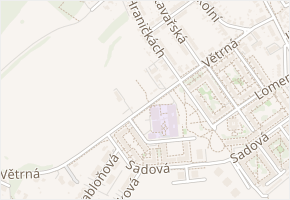 Větrná v obci Uherské Hradiště - mapa ulice