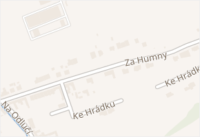 Za Humny v obci Uherské Hradiště - mapa ulice