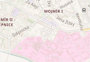 Zahrádky v obci Uherské Hradiště - mapa ulice