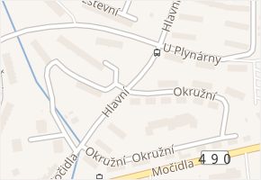 Hlavní v obci Uherský Brod - mapa ulice